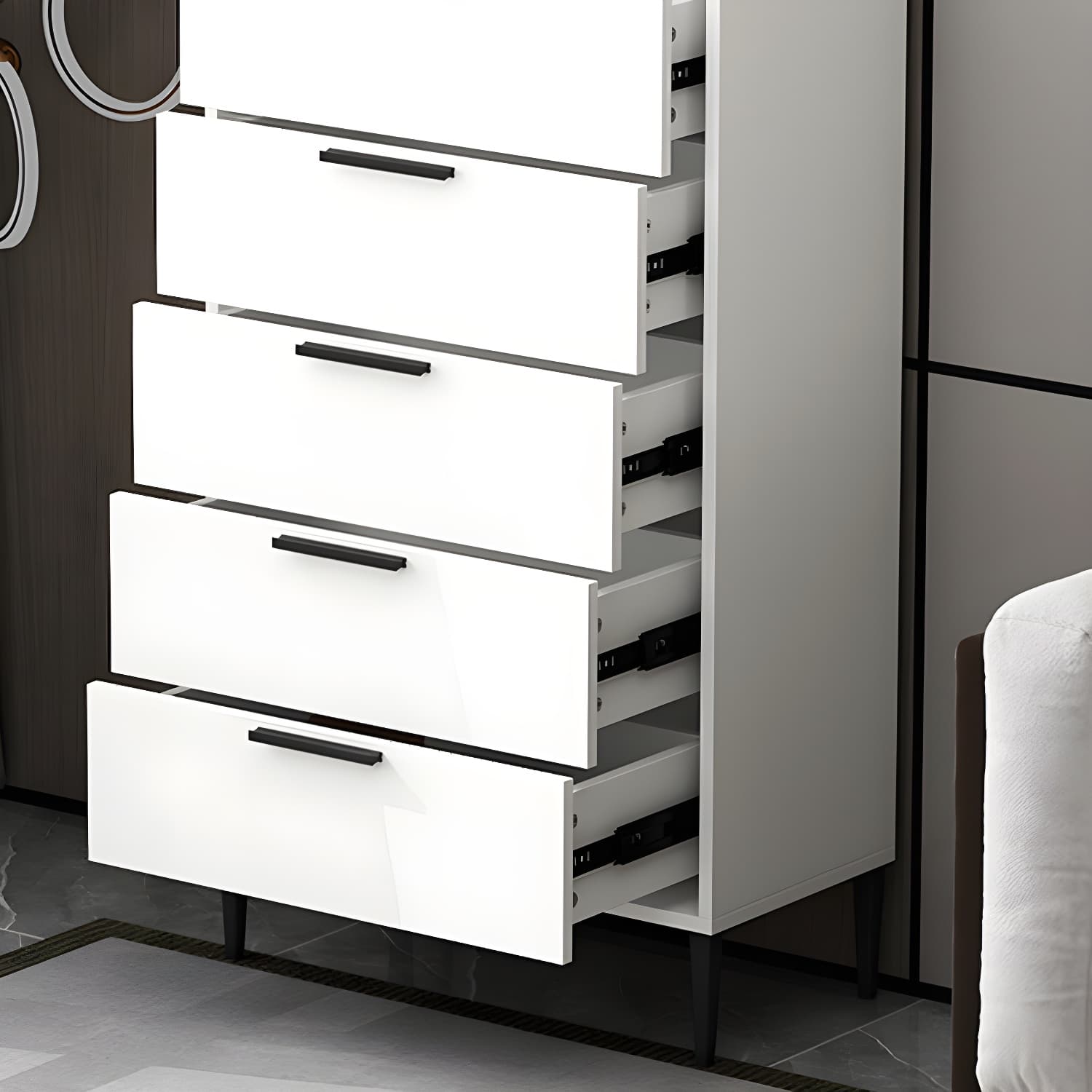 22.83" L x 11.81" W Contemporary Wood Accent Chest with Drawers - image 9