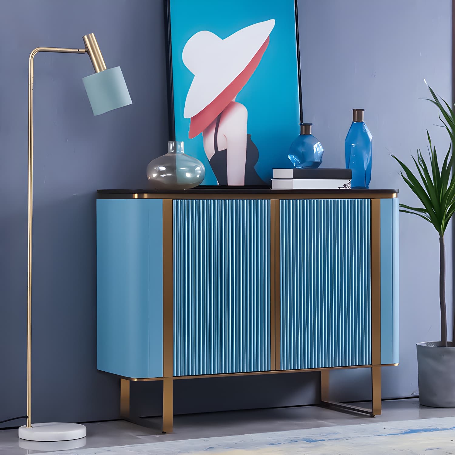 Wood Sideboard Contemporary Style Side Board for Dining Room - image 6