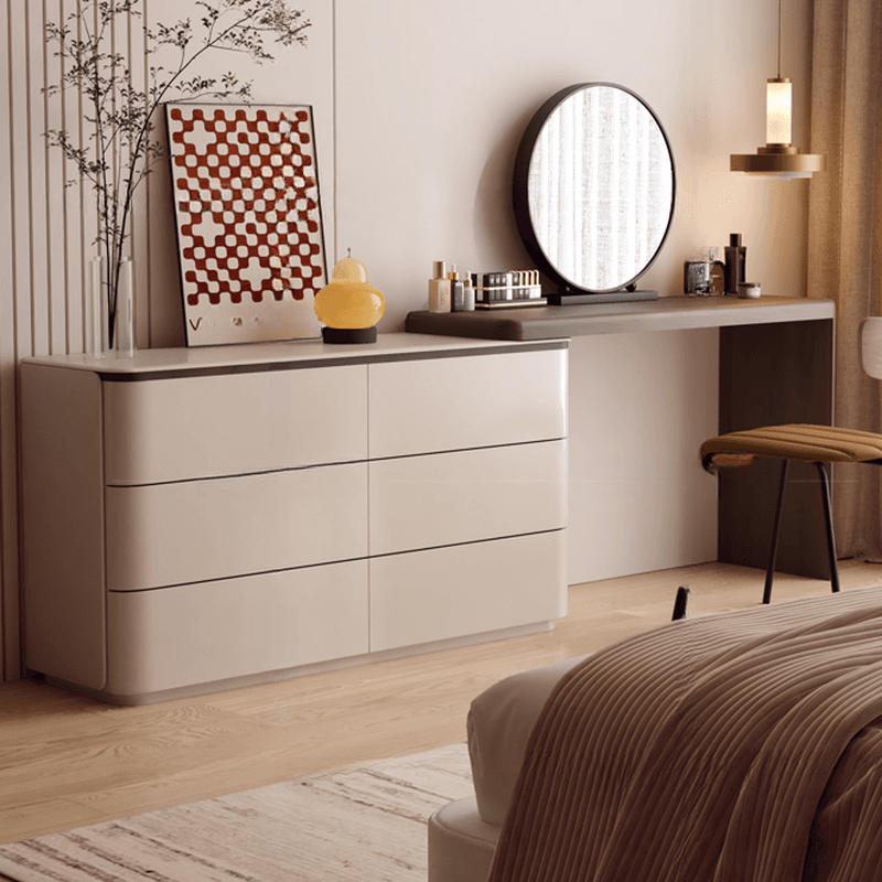 Sleeping Room Makeup Vanity with Scalable Telescopic and Push-Pull Features - image 3