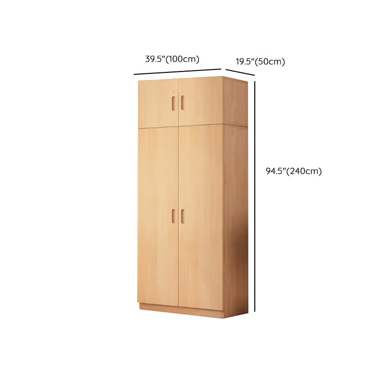 Freestanding Natural Wood Natural Wardrobe - image 22