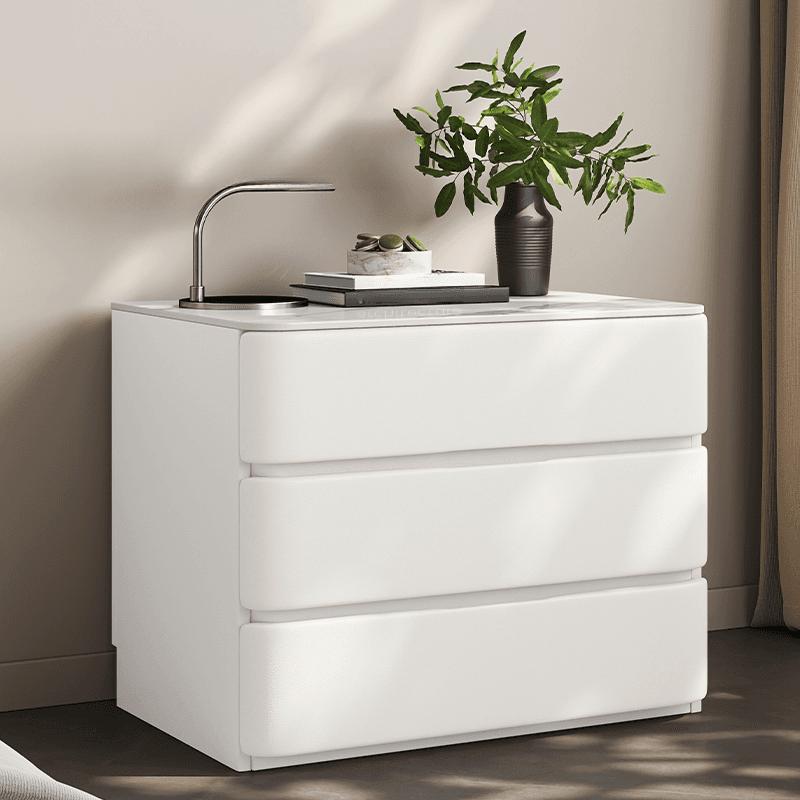 Art Deco Nightstand With Drawer Organization with 3 Drawers - image 9