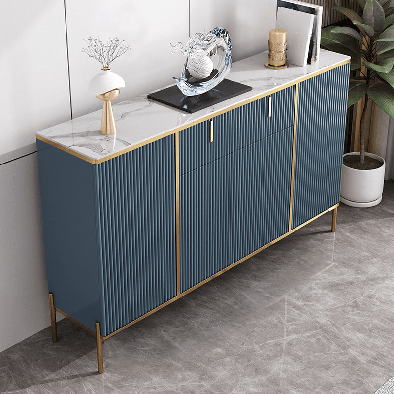Ground Independent Sideboard for Parlor with Appliance Storage and Worktop in a Modern Style - image 5