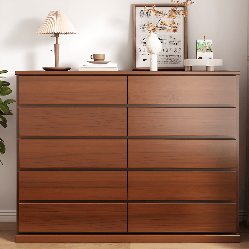 Art Deco Double Dresser/Semainier Horizontal/Vertical 10 Drawers/12 Drawers/8 Drawers in Wood - image 5