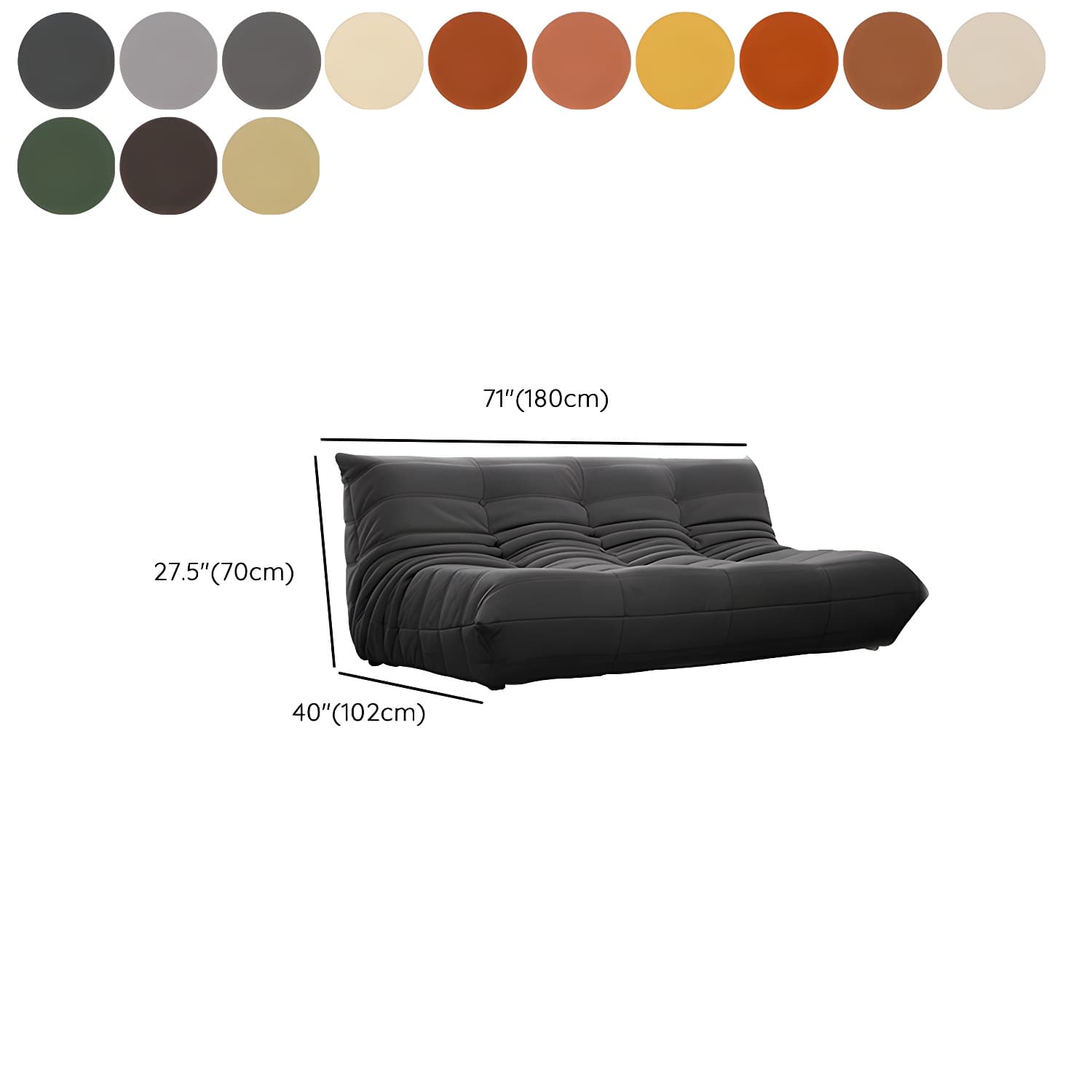 Modern Tufted Cushions Armless Living Room Wooden Standard Seating - image 29