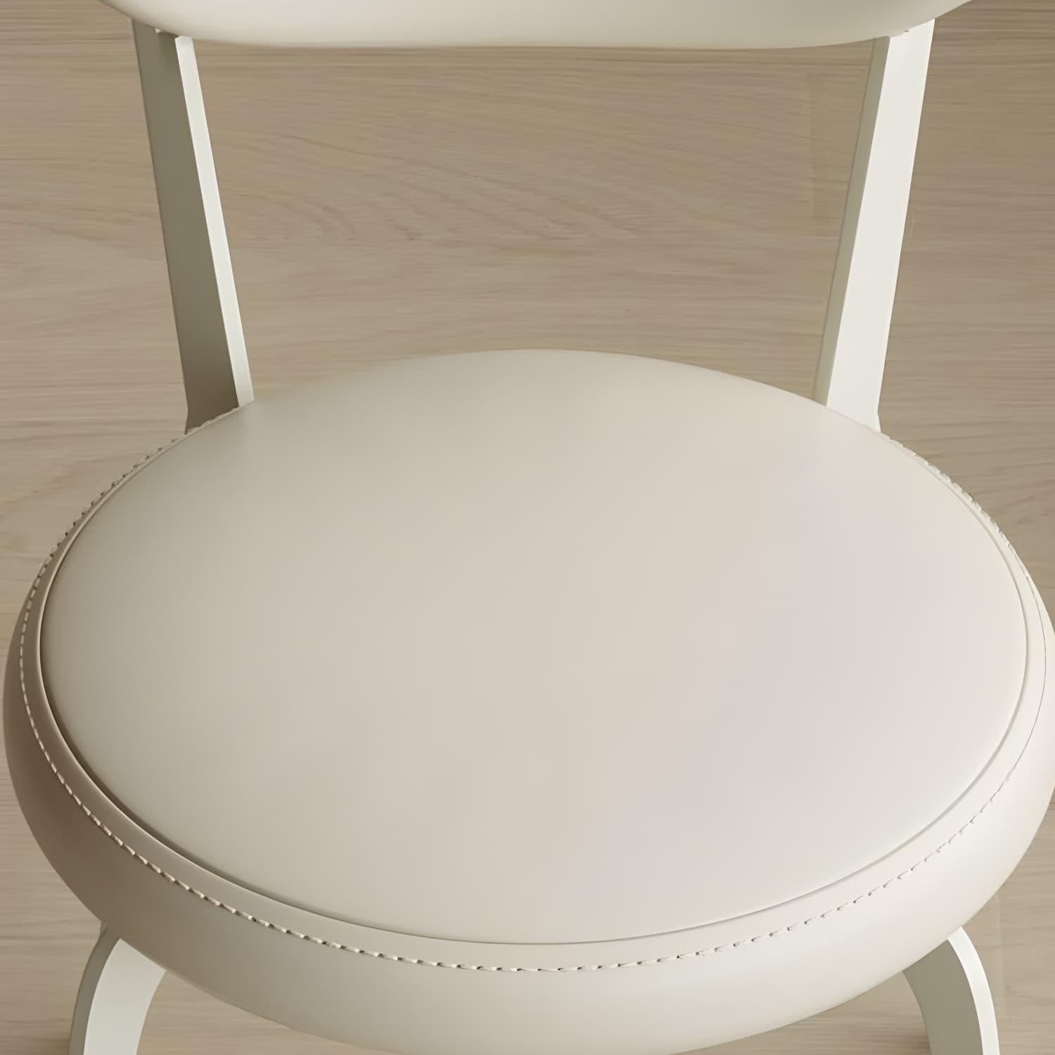 Dining Room Open Back Upholstered Dining Side Chair with Metal Frame - image 14