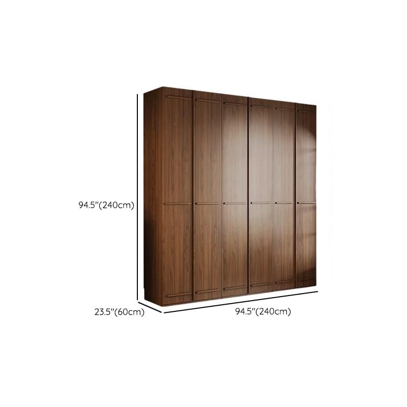 Modern Natural Wood Standalone Almirah with Soft Close Drawer and Door, Interior Shelves, and Hanging Rod - image 39