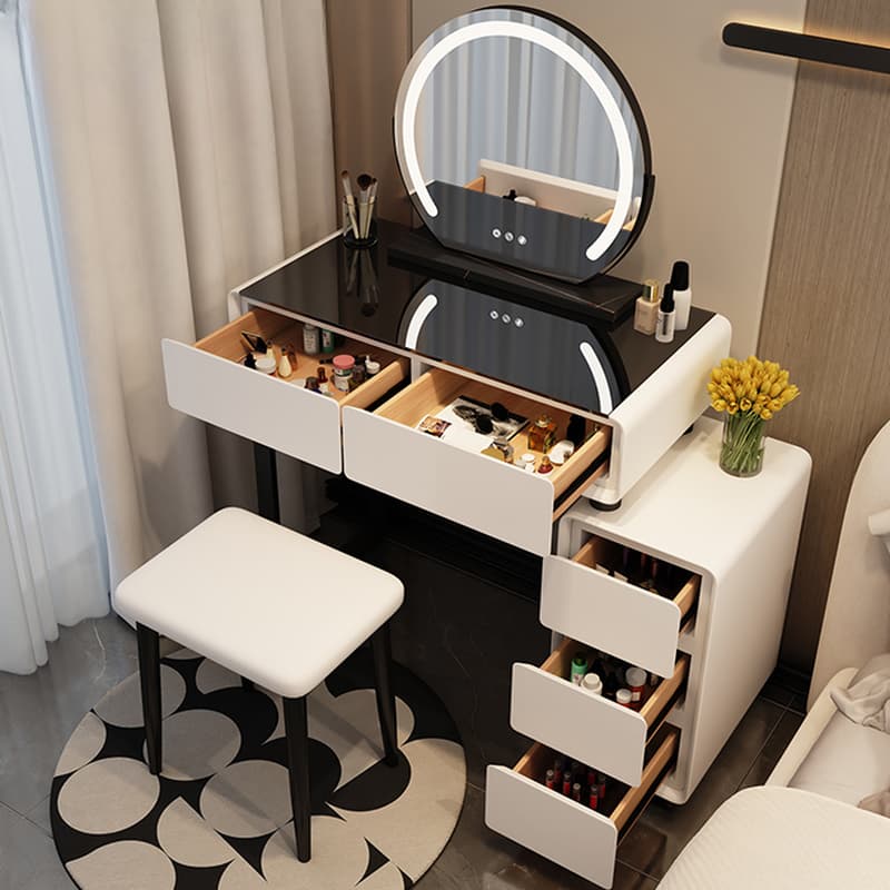 Trendy Standard/Small Vanity Set with Light Up Mirror and Adjustable Touch Lighting - image 3