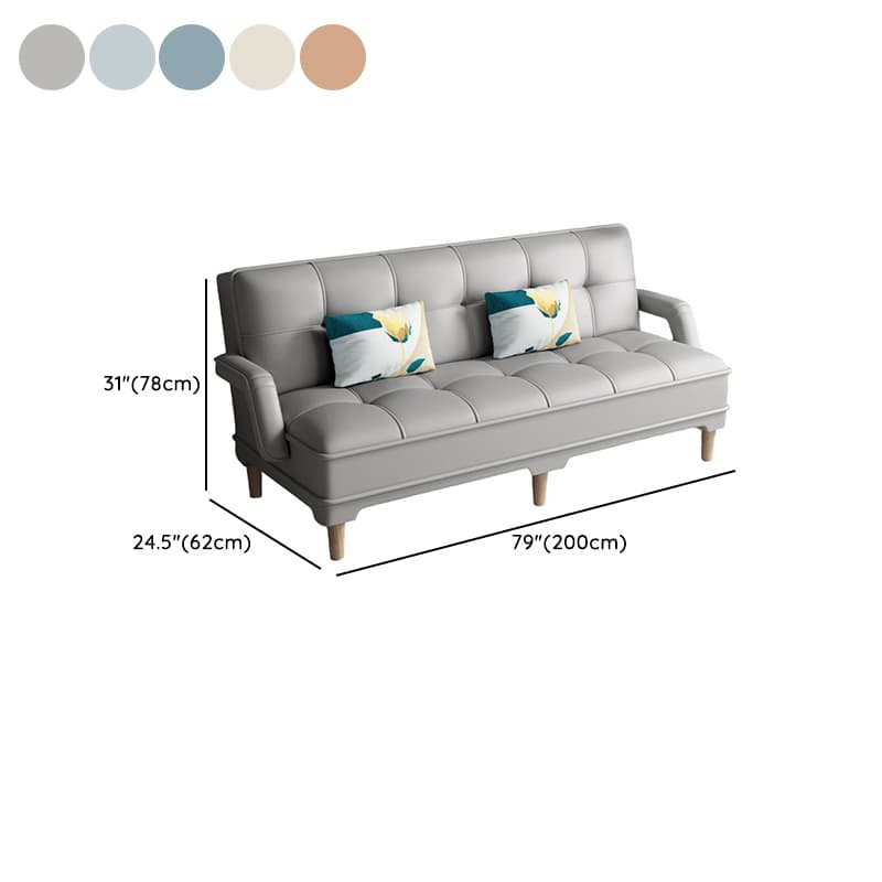 Tear Resistant Standard Sofa in Gray/Light Blue/Amber Color with Arm - image 17