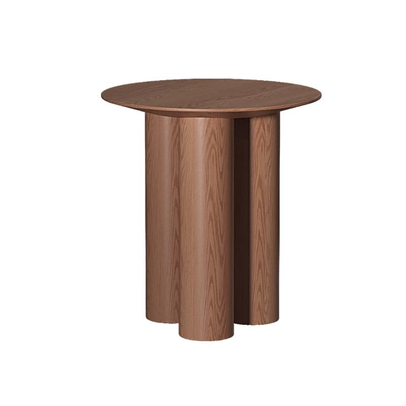 Orbicular Travertine/Lumber Coffee Table with Wooden Legs for Home