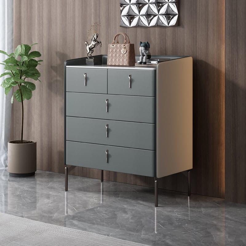 Modern Simple Style Stone Double Dresser/Bachelor Chest, Horizontal/Vertical - image 4
