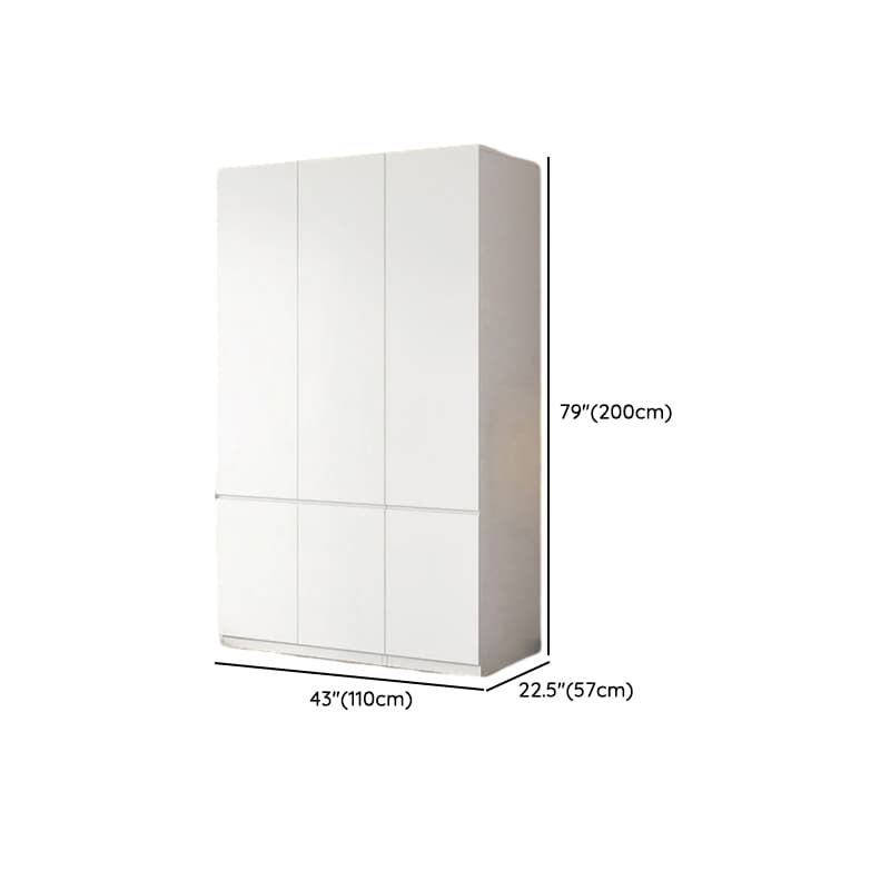 White Contemporary Alloy Cabinet Armoire with 3/6/9 Drawers, Flexible Shelf, and Hanging Rod - image 38