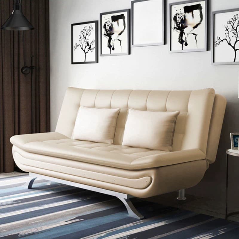 75'' Modern Armless Solid Color Sofa, Foam Filled Upholstery - Partial Assembly