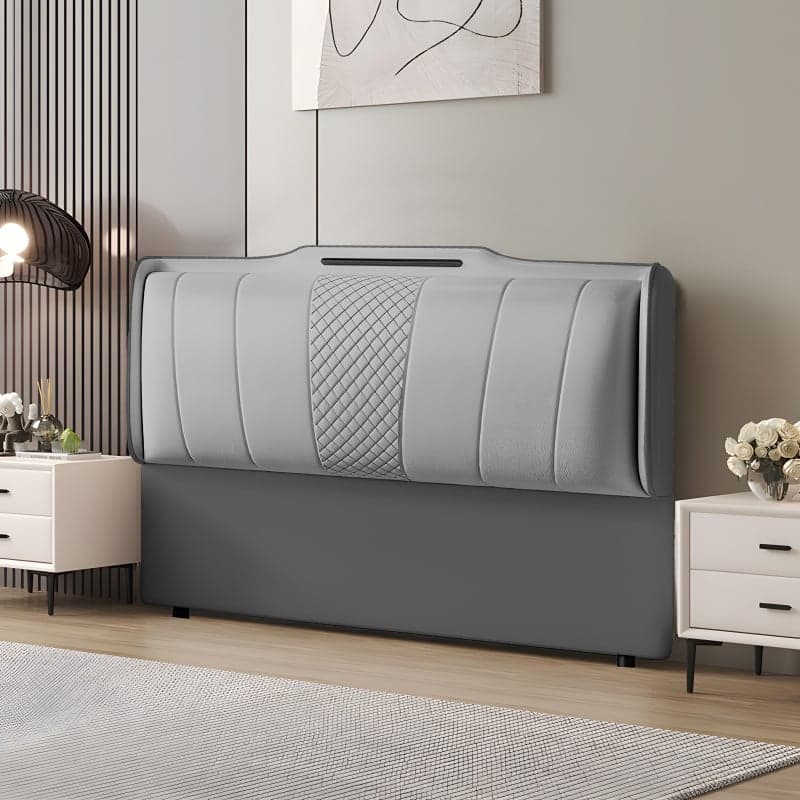 Simplistic Wingback Headboard with Camelback Shape for Queen Bed, Standard Height, Sponge Upholstery, No Distressing, Lumber Frame - image 5