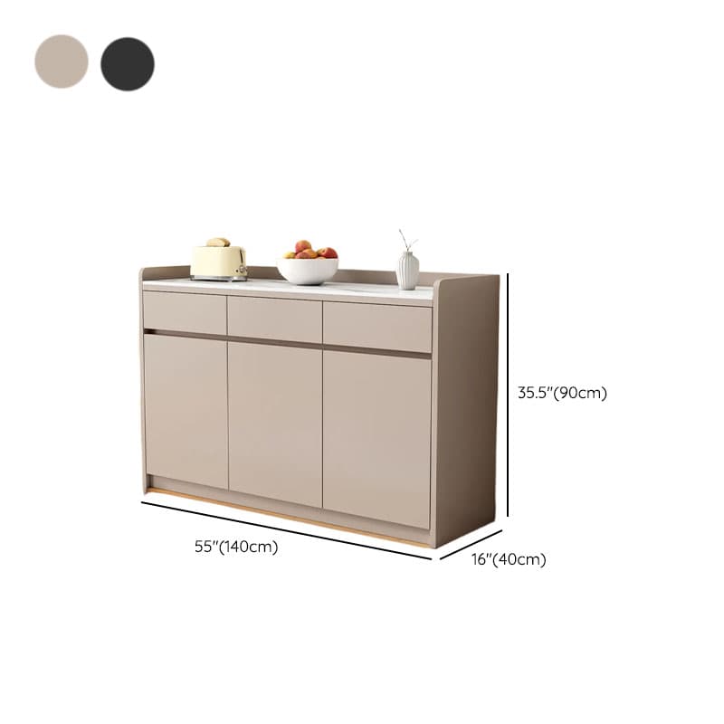 Self-supporting Sintered Stone Sideboard, Adjustable Shelf & Larder, 3 Drawers/2 Drawers, 5 Doors/4 Doors/3 Doors, Standard - image 22