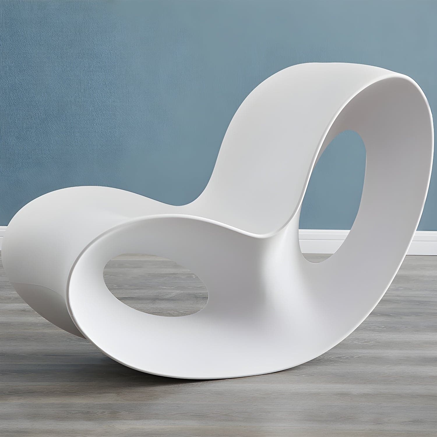 Contemporary Rocking Accent Chair Plastic & Acrylic Rocker Chair - image 11