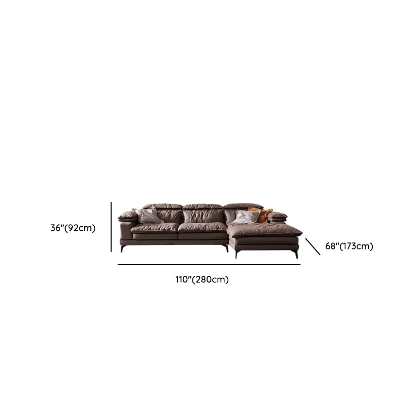 Cocoa Straight/L-Shape Horizontal/Left Hand Facing Sofa Couch/Sofa Recliner in a Contemporary Style - image 11