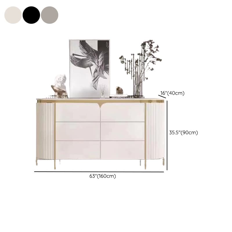 Glamorous Ground Sideboard with Standard/Narrow Size, 1 Shelf, Cabinets, Sintered Stone Countertop, and 2 Doors - image 19