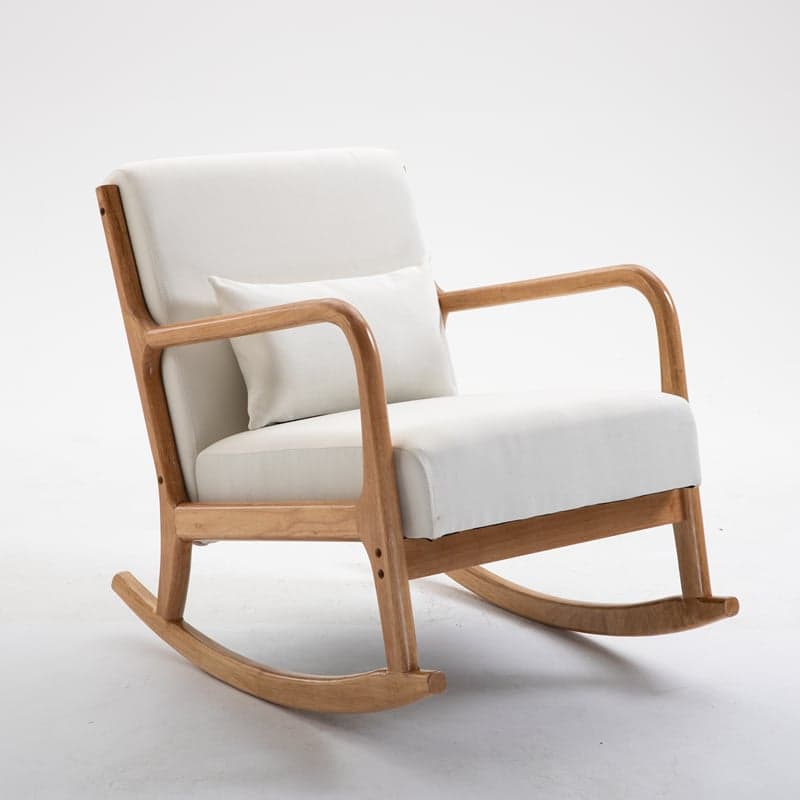 Casual Chalk/Cocoa/Azure Wood Rocking Chair Couch - image 9