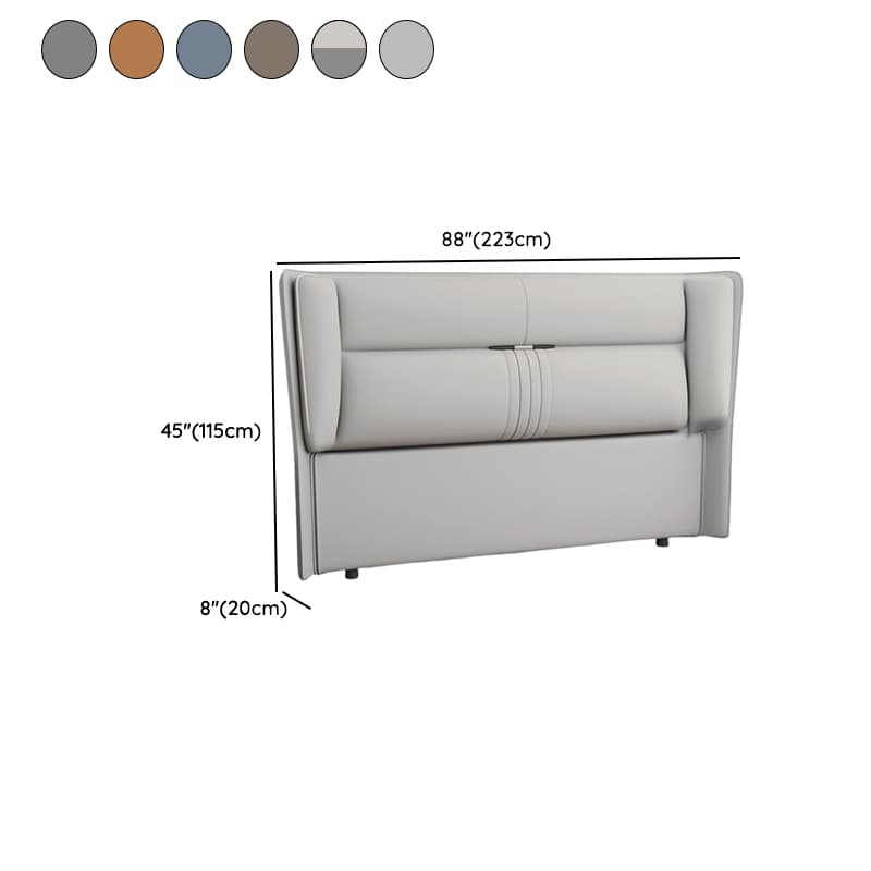 Trendy Panel Headboard in Natural Wood with No Distressing, Rectangle Shape for King/Queen/Full Bed, Sponge Upholstery, Standard Height - image 12
