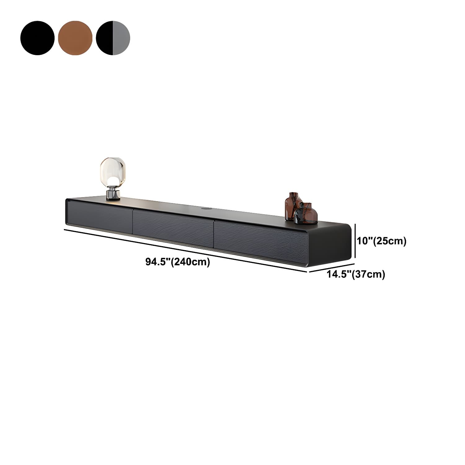 3 Doors Scandinavian TV Media Stand Wall-mounted TV Media Console - image 13