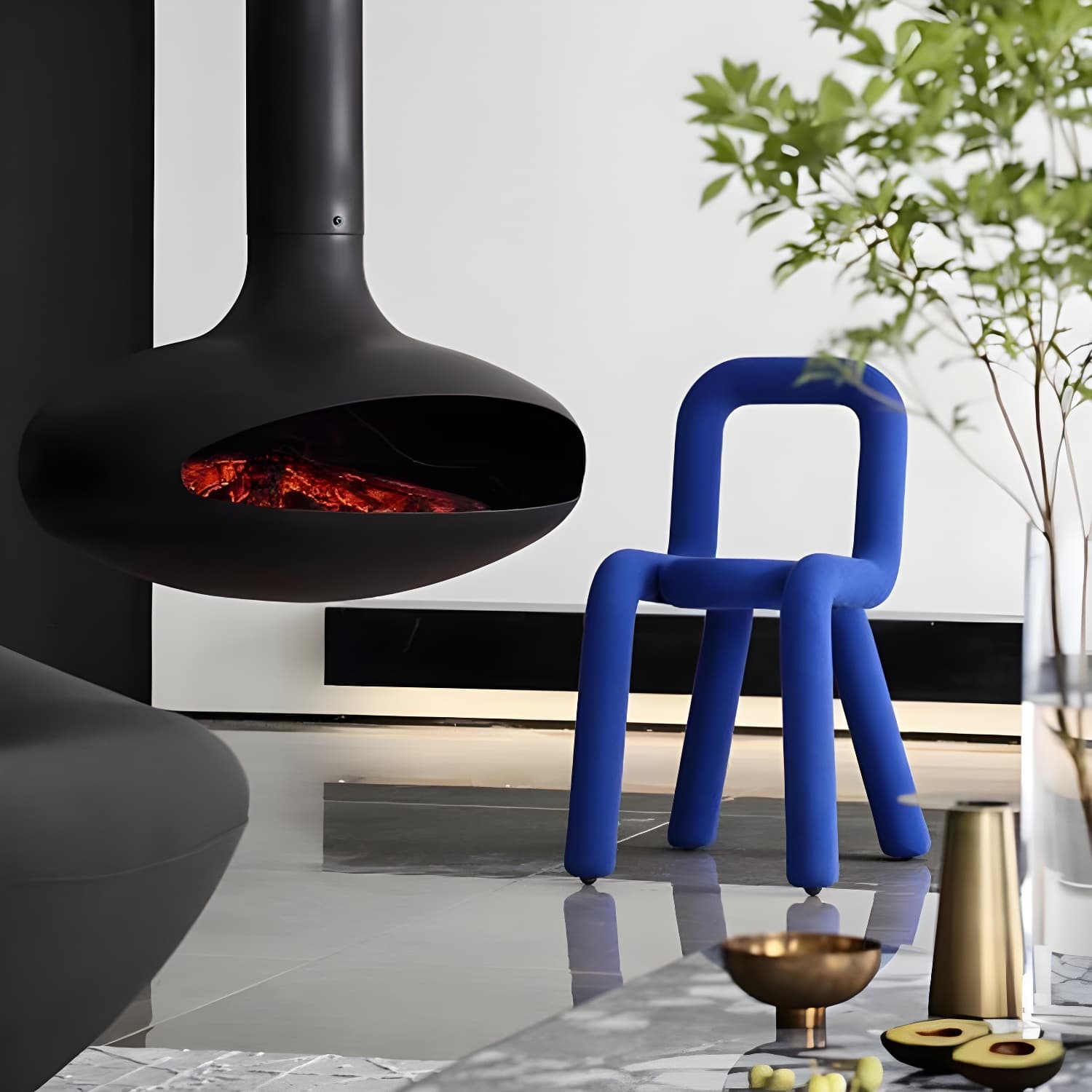 Modern Style Upholstered Side Chair Open Back Dining Side Chair - image 18