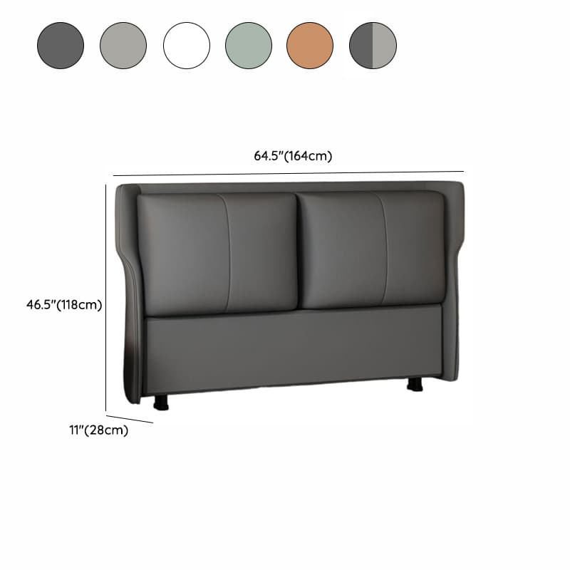 Standard（36-55“） Free-standing Standard Full(54"W x 75"L)/Twin(38"W x 75"L) No Distressing Rectangular Wingback Headboard with Sponge Filing and Wood/ Upholstery Frame - image 15