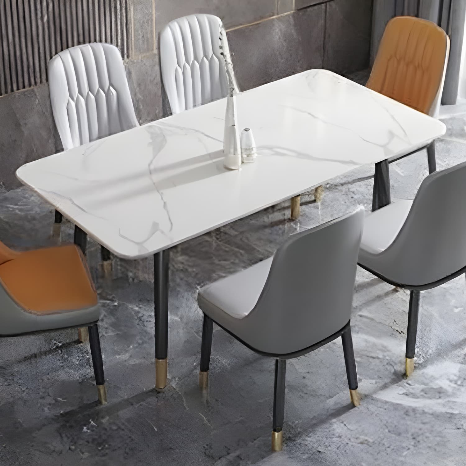 Simplicity Furniture Rectangle Stone Dining Room Table for Dining Room - image 15