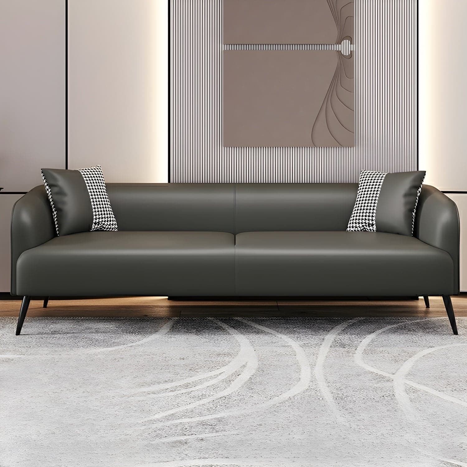 3-Seater Modern 69" L Standard Sofa with Tight Back for Living Room - image 4