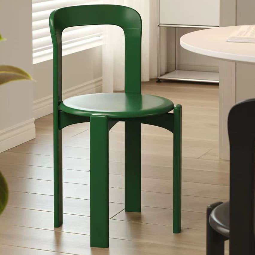 Framed Stable Orange/Green/Blue Solid Wood Side Chair with Foot Pads in a Modern Style - image 8