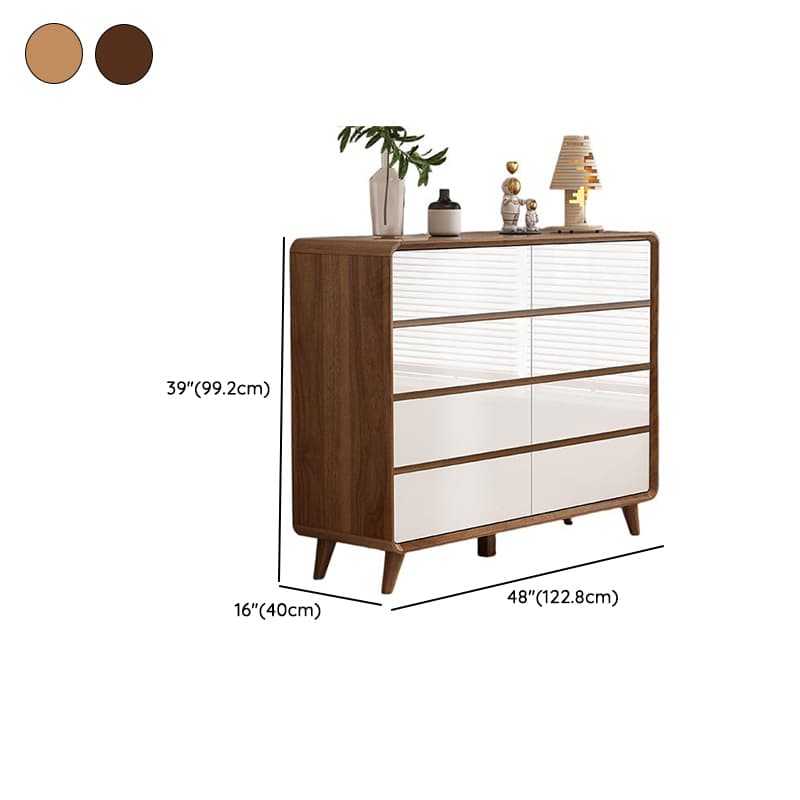 Retro Solid+Manufactured Wood Semainier for Sleeping Quarters, Horizontal/Vertical - image 14