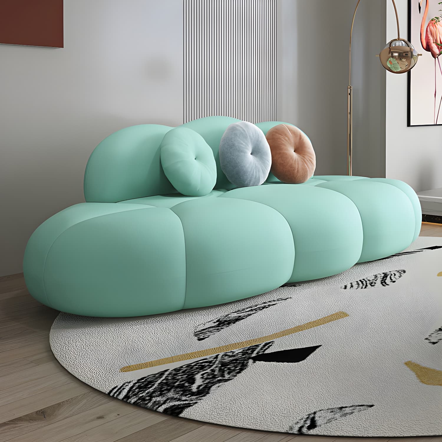 Contemporary Stationary Living Room Armless Standard Cushions Sofa - image 3