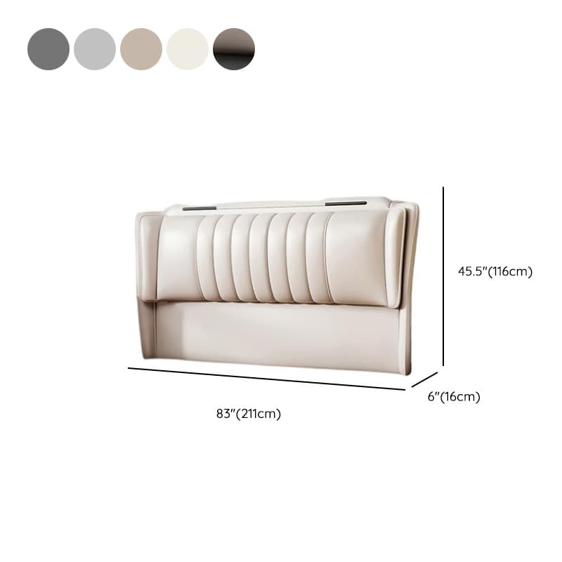 Art Deco Style Wingback Headboard in Pine Wood with No Distressing, Rectangle Shape for King/Queen/Full Bed, Featuring Sponge Upholstery and Standard Height - image 13