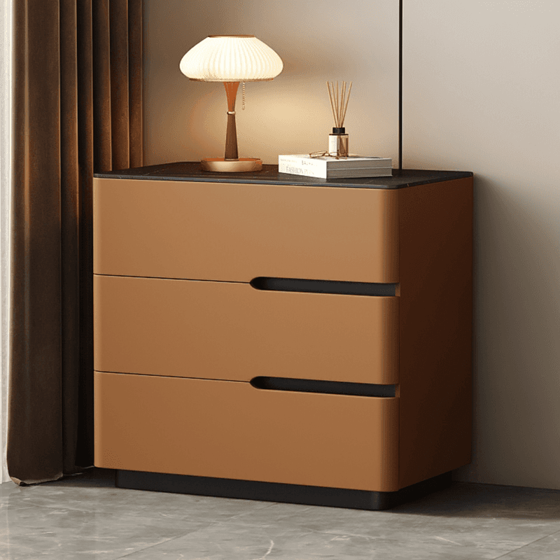 Organic Modern Nightstand With Drawer Organization Featuring Stone Countertop - image 9