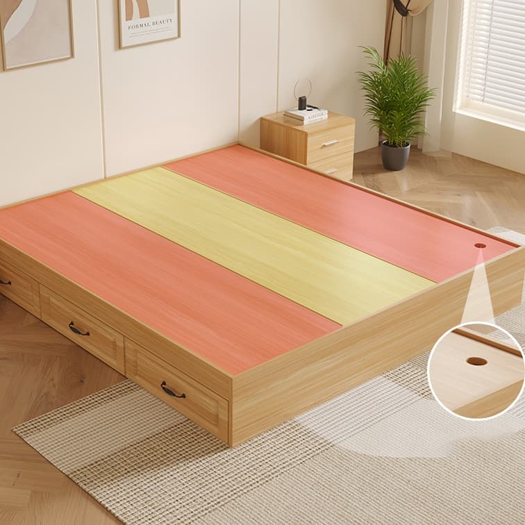 Modern Simple Style Bed Wood No Headboard for Living Room - image 13