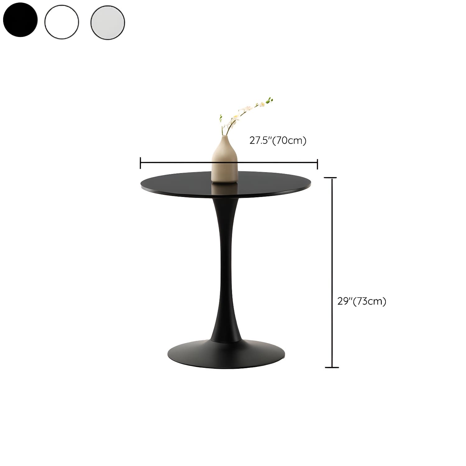 Tulip Dining Table Round Dining Table for Kitchen Dining Room - image 12