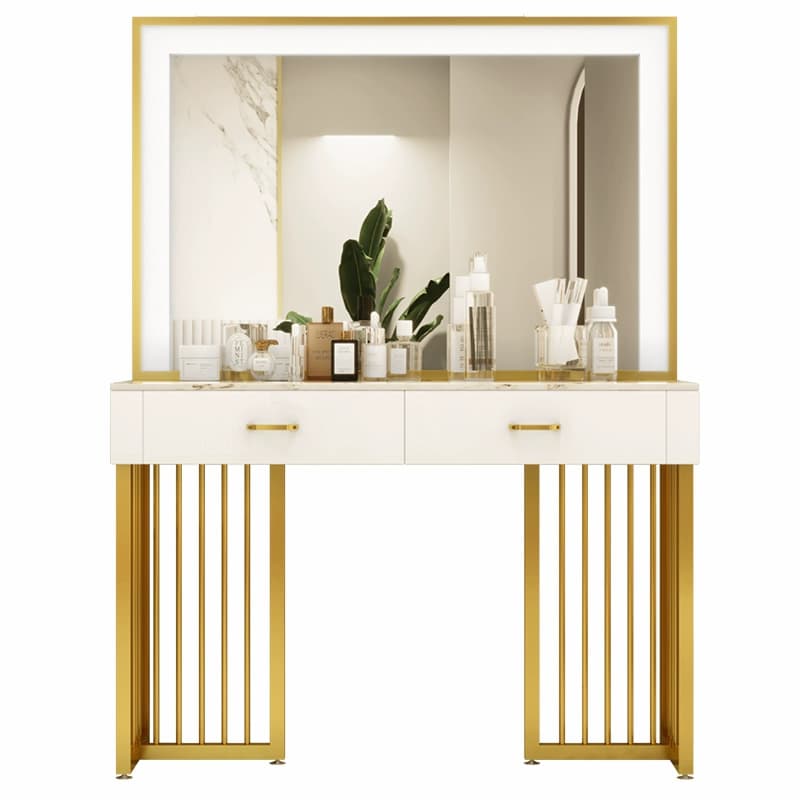 White Contemporary Standard/Large Sintered Stone Light Up 2 Drawers/4 Drawers - image 5