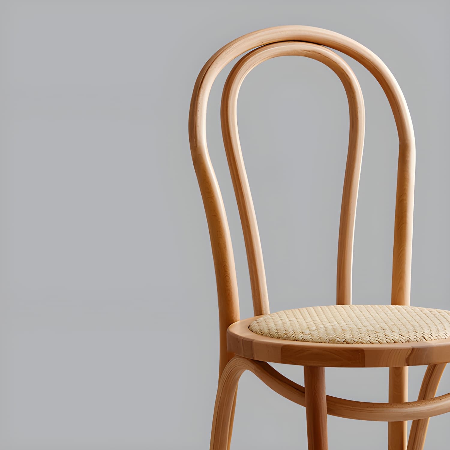Modern Open Back Side Chair with Beech Wood Legs for Kitchen & Dining - Non-Upholstered - image 19