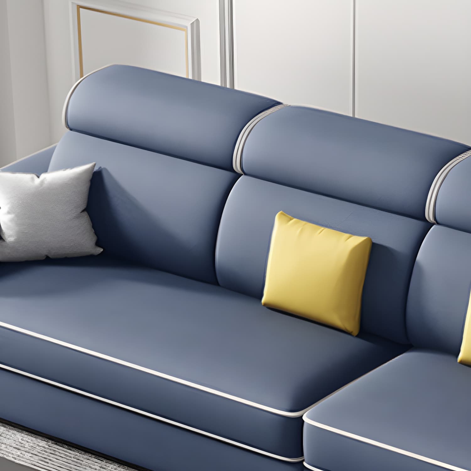 Modern Wood Frame L-Shape Sectional Sofa Chaise with Storage - 3 Piece Set - image 16