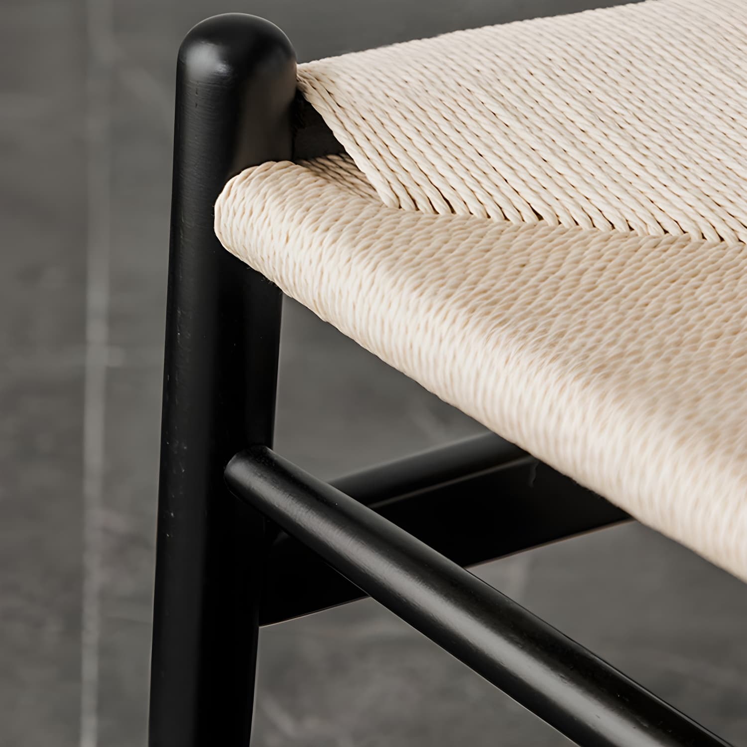 Scandinavian Wood Side Chair with Wishbone Back and Upholstered Seat for Kitchen & Dining - image 21