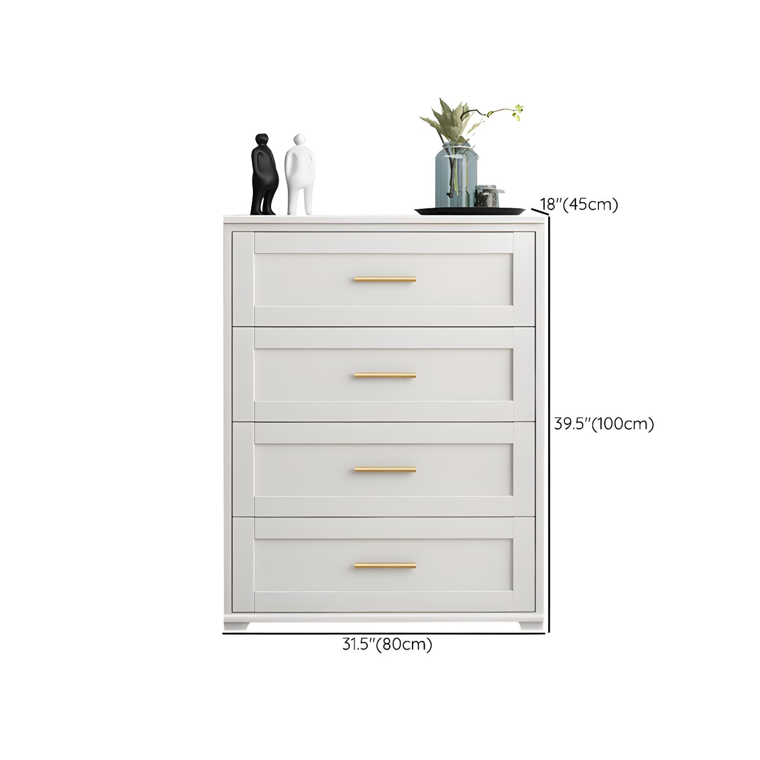 17.55-inch Width Solid Wood Storage Chest Classic Glam Storage Chest Dresser - image 16