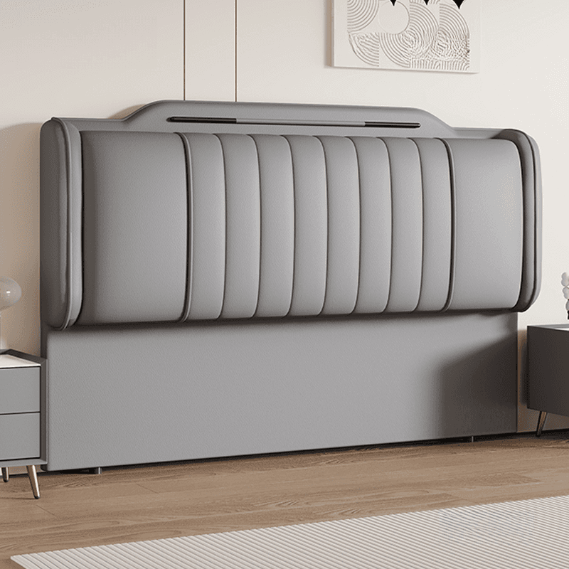 Art Deco Style Panel Headboard in Reclaimed Wood with No Distressing, Rectangle Shape for Queen/Full/Twin XL Bed, Featuring Sponge Upholstery and Standard Height - image 5