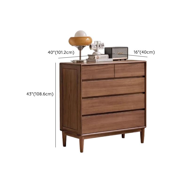 Modish Horizontal/Vertical Cocoa Double Dresser/Lingerie Chest in Raw Wood with 5 Drawers/7 Drawers/6 Drawers - image 18