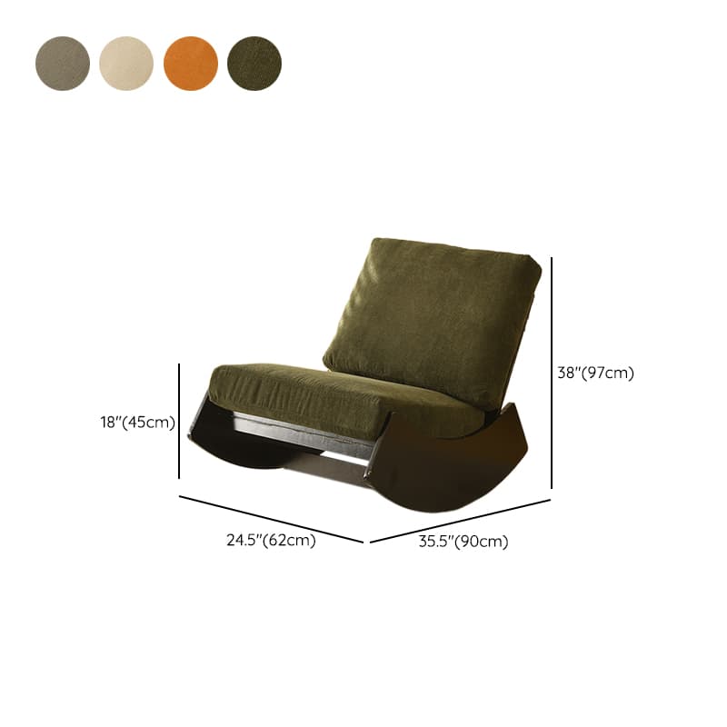 Dove Grey/Amber Color Modish Rocking Seat Upholstered and Scratch-proof Stationary with Spindle Back and Rear - image 21