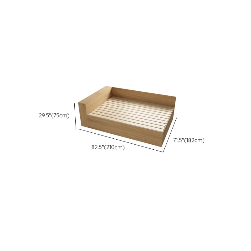 Natural Color Solid Color Tatami Bed for Bedroom - image 11