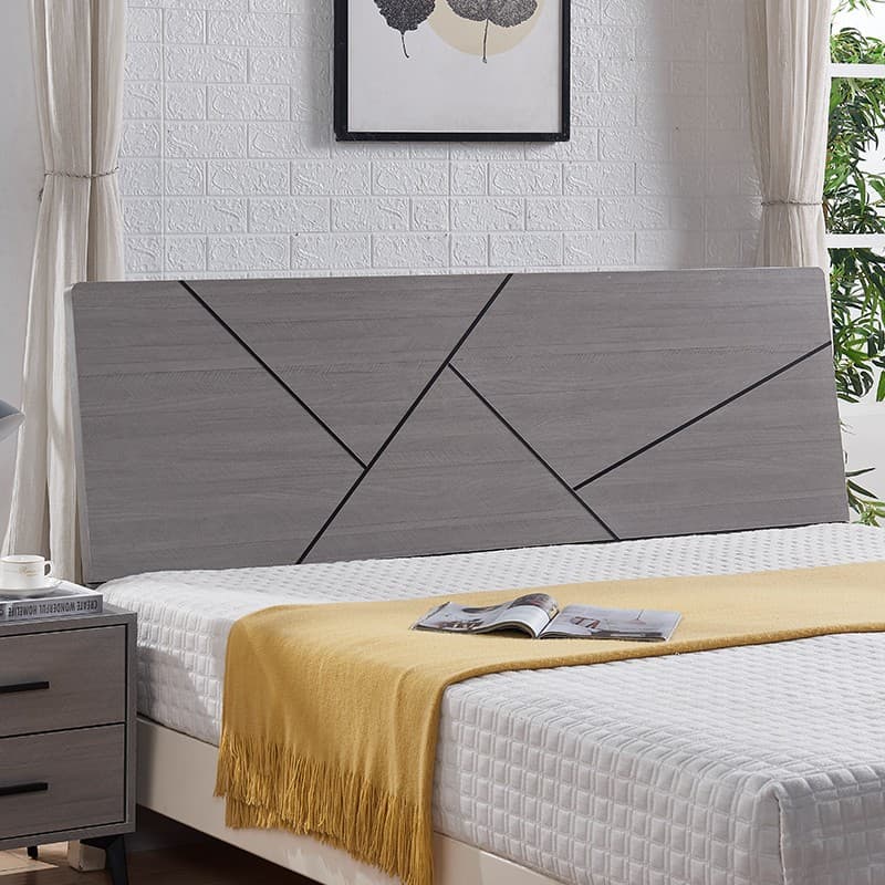 Trendy Queen(60"W x 80"L)/King(76"W x 80"L) Rectangle Panel Standard（36-55“） Bed Frame Mounted No Distressing in Wood