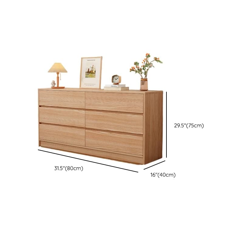 Natural Simplistic Natural Wood Double Dresser/Bachelor Chest/Lingerie Chest with 6/8/5 Drawers in Horizontal/Vertical Orientation - image 8