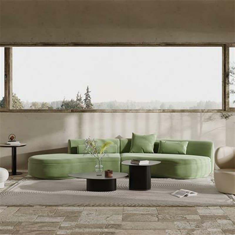 Trendy Seats 4/Seats 3 Armless Curved Sofa Recliner with Sponge Fill Cushions - image 5