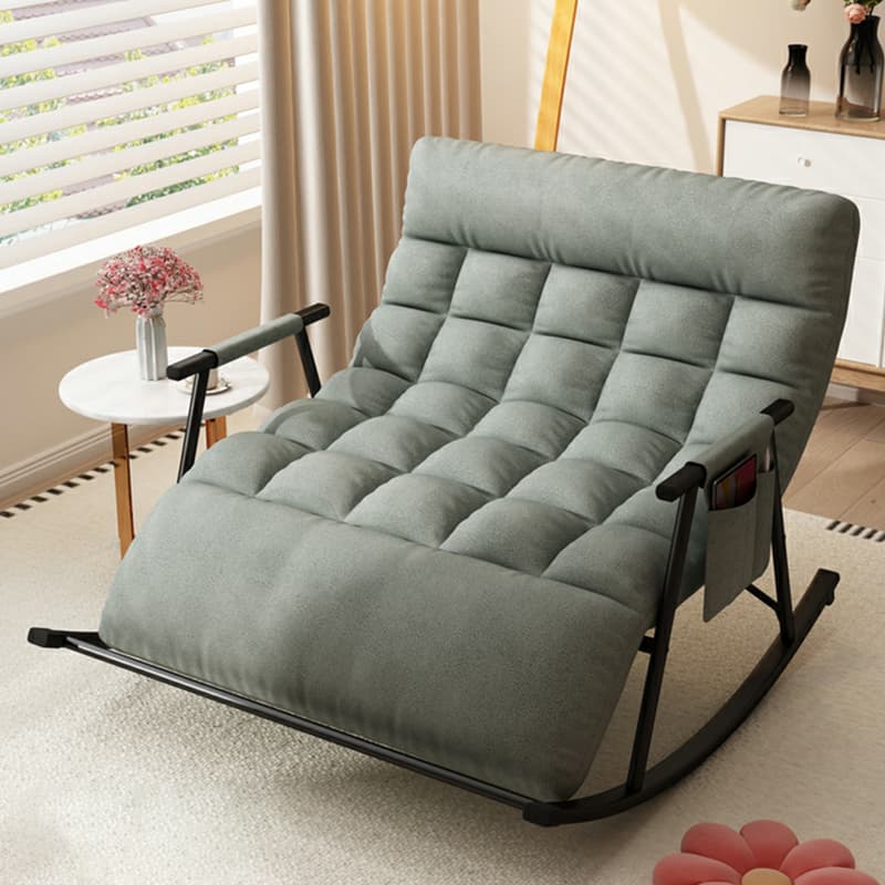 Stylish and Modern Upholstered Rocking Chair for Home Decor - Comfortable Seating with Track Arms - image 9