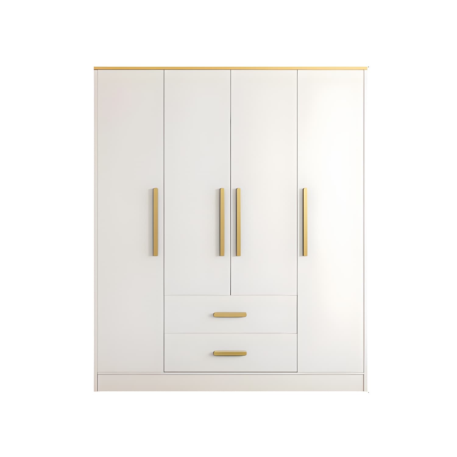 Contemporary Style Wardrobe Wooden Wardrobe Closet with Drawer - image 7