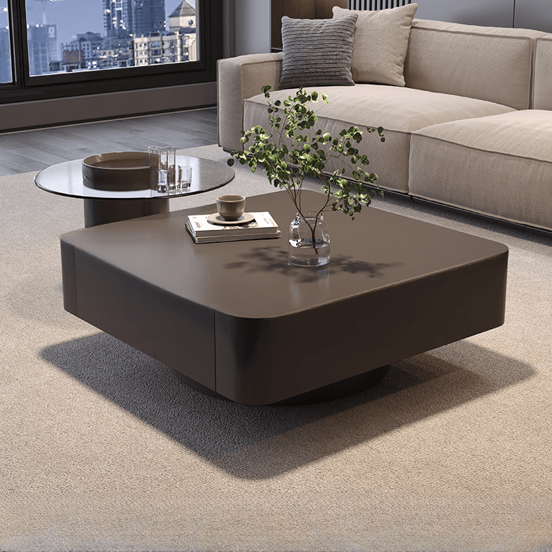 Nested Square Side Table with 2 Drawers - image 5